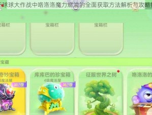 关于球球大作战中咯洛洛魔力燃油的全面获取方法解析与攻略指南