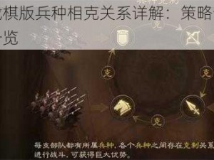 三国志战棋版兵种相克关系详解：策略制胜的战术图谱一览