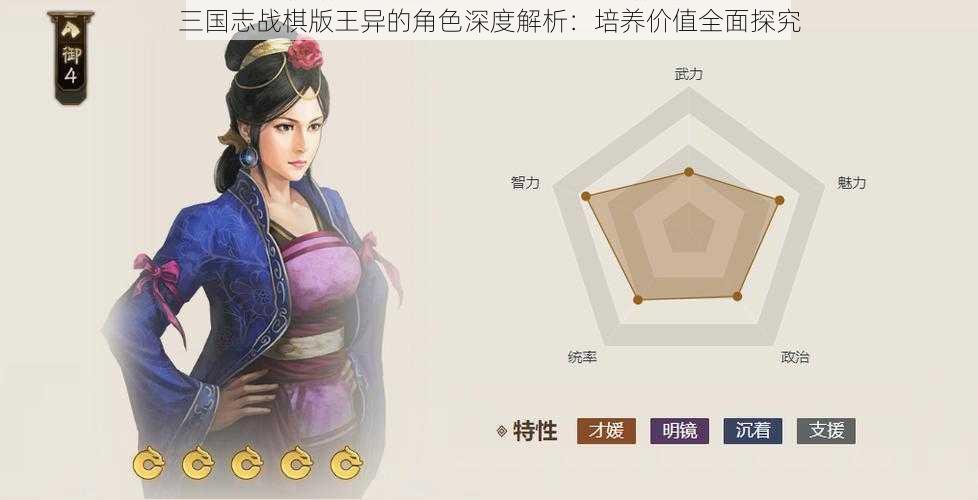 三国志战棋版王异的角色深度解析：培养价值全面探究