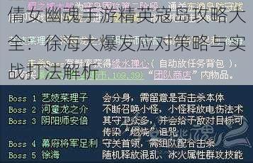 倩女幽魂手游精英寇岛攻略大全：徐海大爆发应对策略与实战打法解析