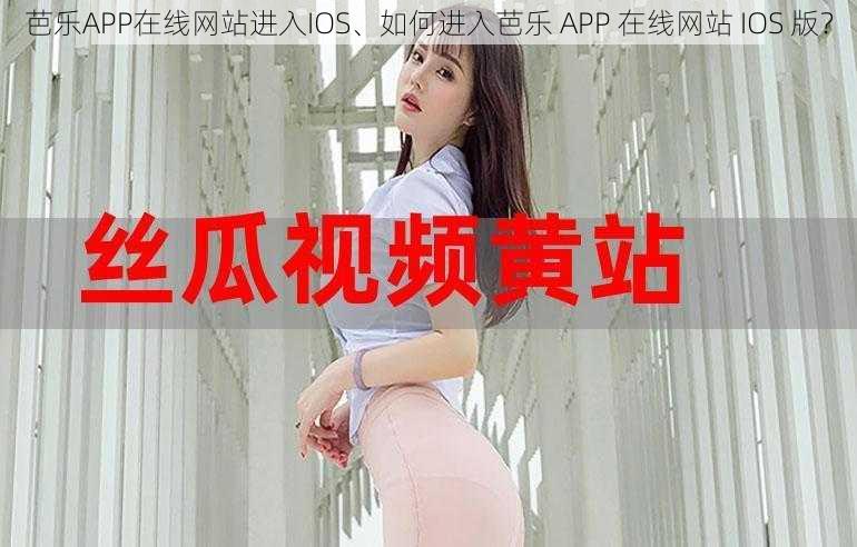 芭乐APP在线网站进入IOS、如何进入芭乐 APP 在线网站 IOS 版？