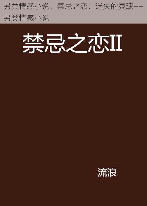 另类情感小说、禁忌之恋：迷失的灵魂——另类情感小说