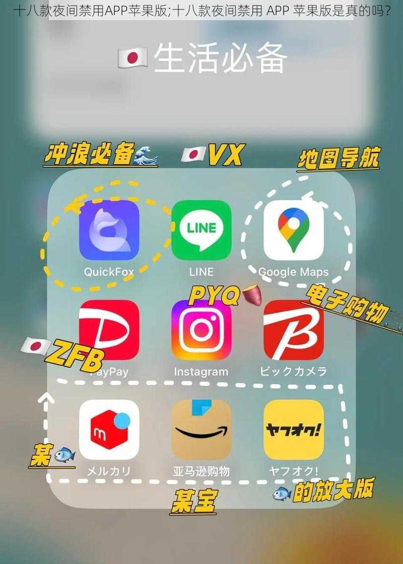 十八款夜间禁用APP苹果版;十八款夜间禁用 APP 苹果版是真的吗？