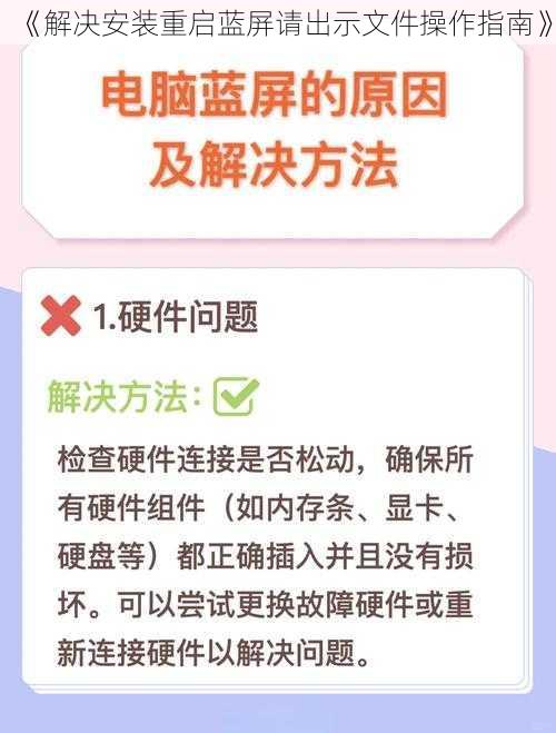 《解决安装重启蓝屏请出示文件操作指南》