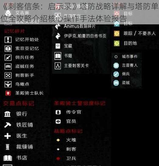 《刺客信条：启示录》塔防战略详解与塔防单位全攻略介绍核心操作手法体验报告