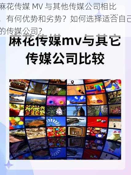 麻花传媒 MV 与其他传媒公司相比，有何优势和劣势？如何选择适合自己的传媒公司？